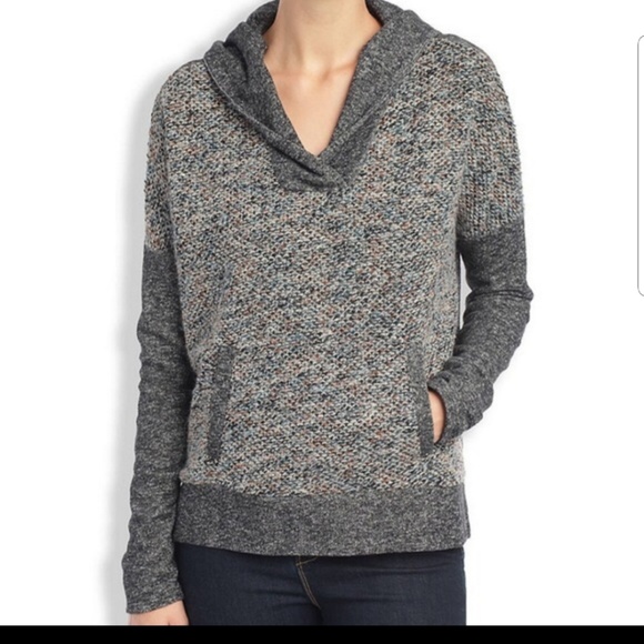 Lucky Brand Tops - Lucky Lotus Mixed Metallic Hoodie